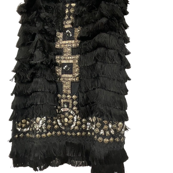 zara fringe dress black ZARA. Black fringed Ts dress – Hibuy market main image 0